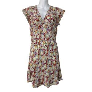 Rails Gigi Dress Fleur Floral Mini Fit and Flare Size Medium